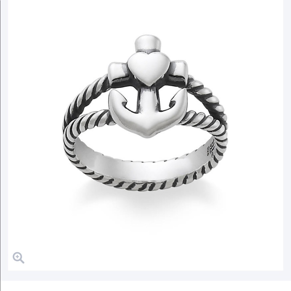 James Avery Anchor Ring Faith Hope Love Rope